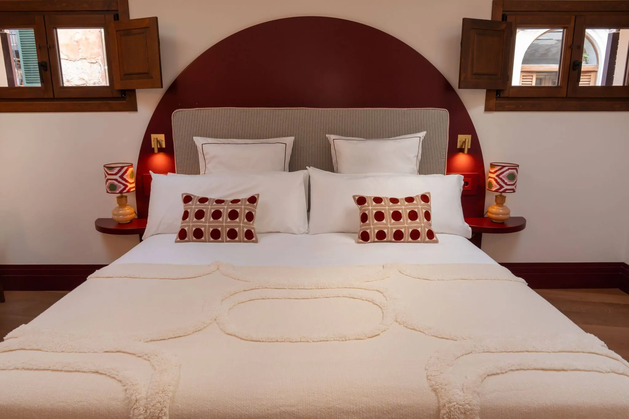 Bedroom in the Francisco Roca Penthouse at Casa Roca in Palma