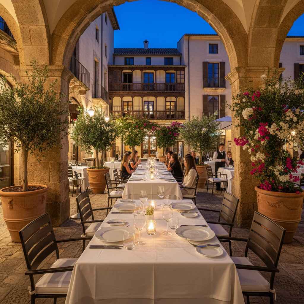 Dining al fresco in Palma’s historic old town