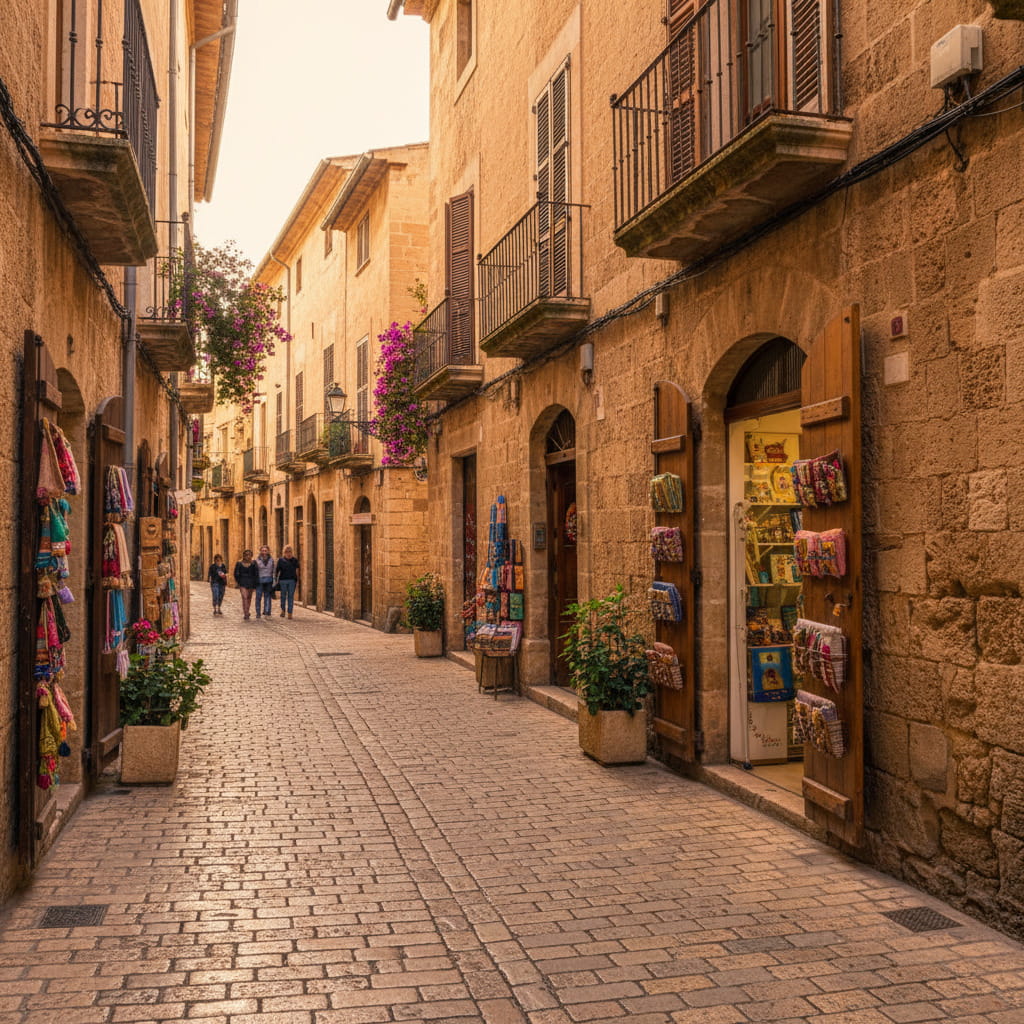 The labyrinthine streets of Palma’s historic quarter