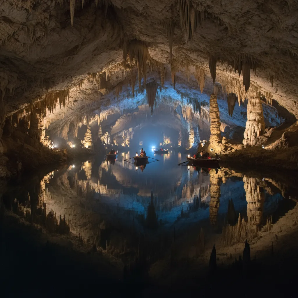 Lake Martel underground lake Drach Caves