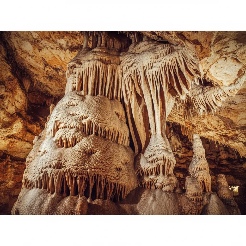 Mallorca cave limestone formations