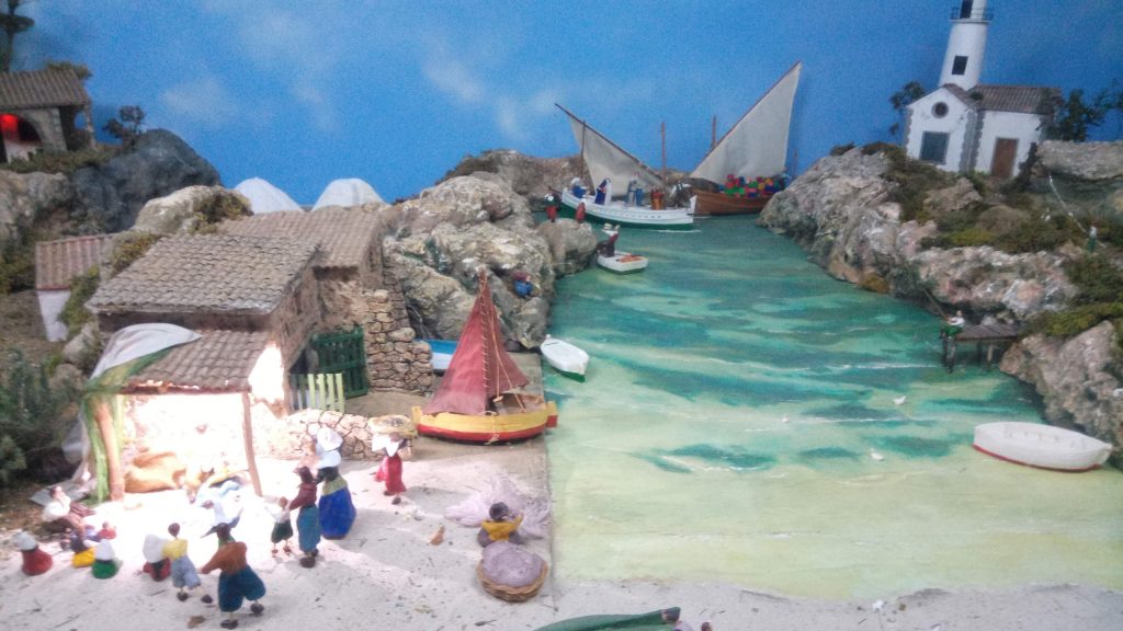 The Mallorcan betlem nativity scene at La Misericordia in Palma in December