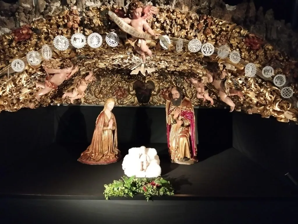 A Mallorcan betlem nativity scene at the Esglesia de la Sang, one of the things to do at Christmas in Palma