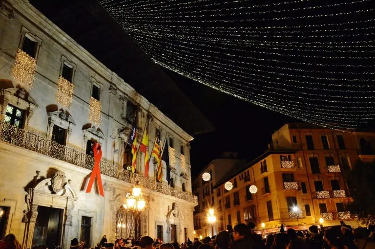 Palma town hall on Placa de Cort, where New Year's Eve is celebrated in Palma