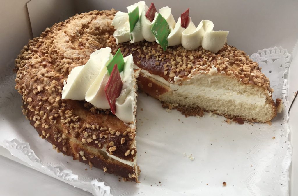 Roscon de Reyes, the Three Kings cake eaten in Palma after New Year
